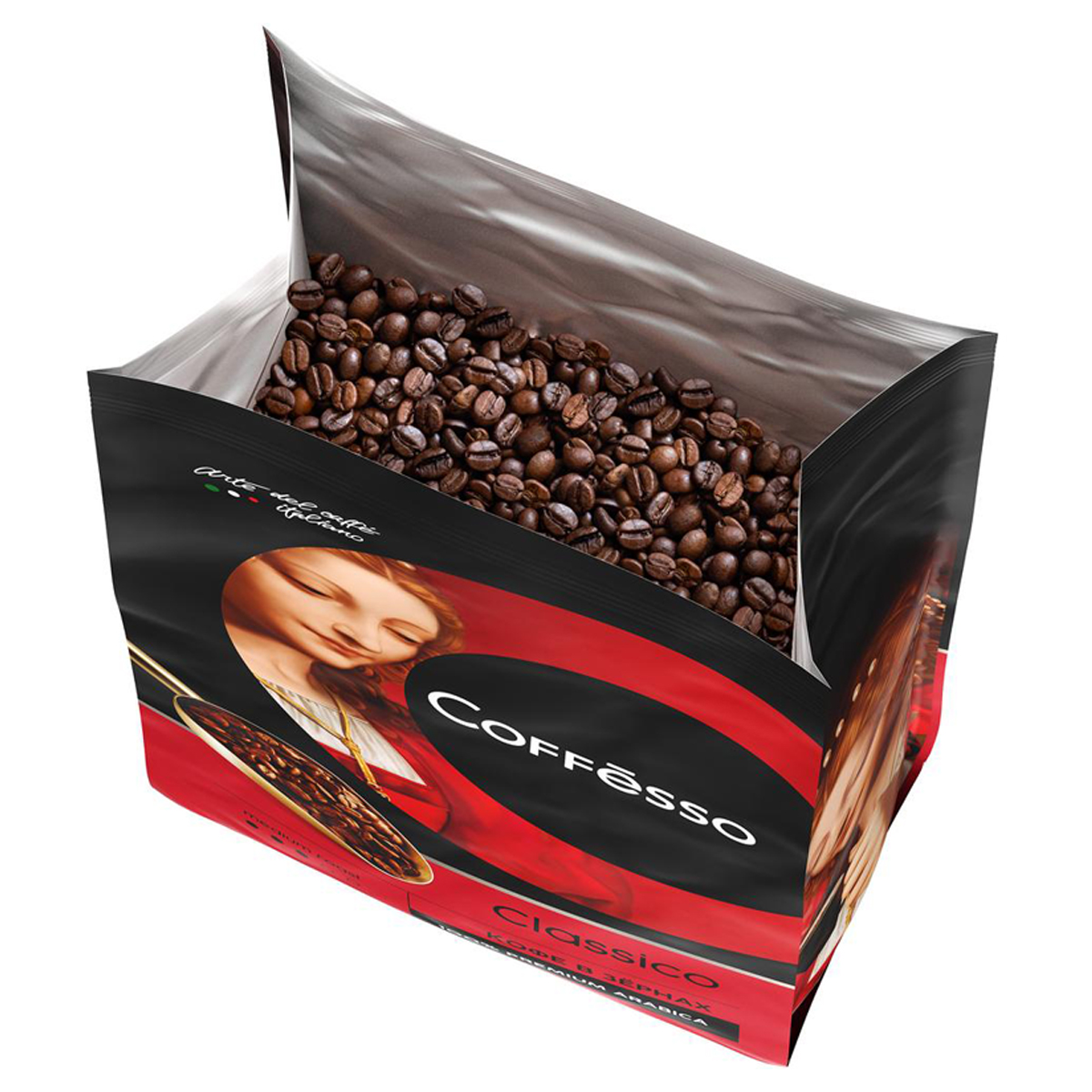 Кофе Коффессо в зернах 1 кг. Кофе в зернах Coffesso Classico. Коффессо Классико. Coffesso зерновой.